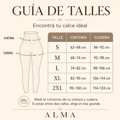 Calza Modeladora Seamless Gris 2x1 – Efecto Levanta Cola
